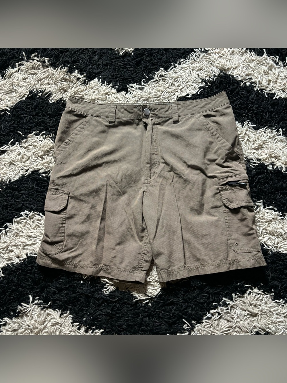 Reel Legends Gorpcore Khaki Cargo Shorts